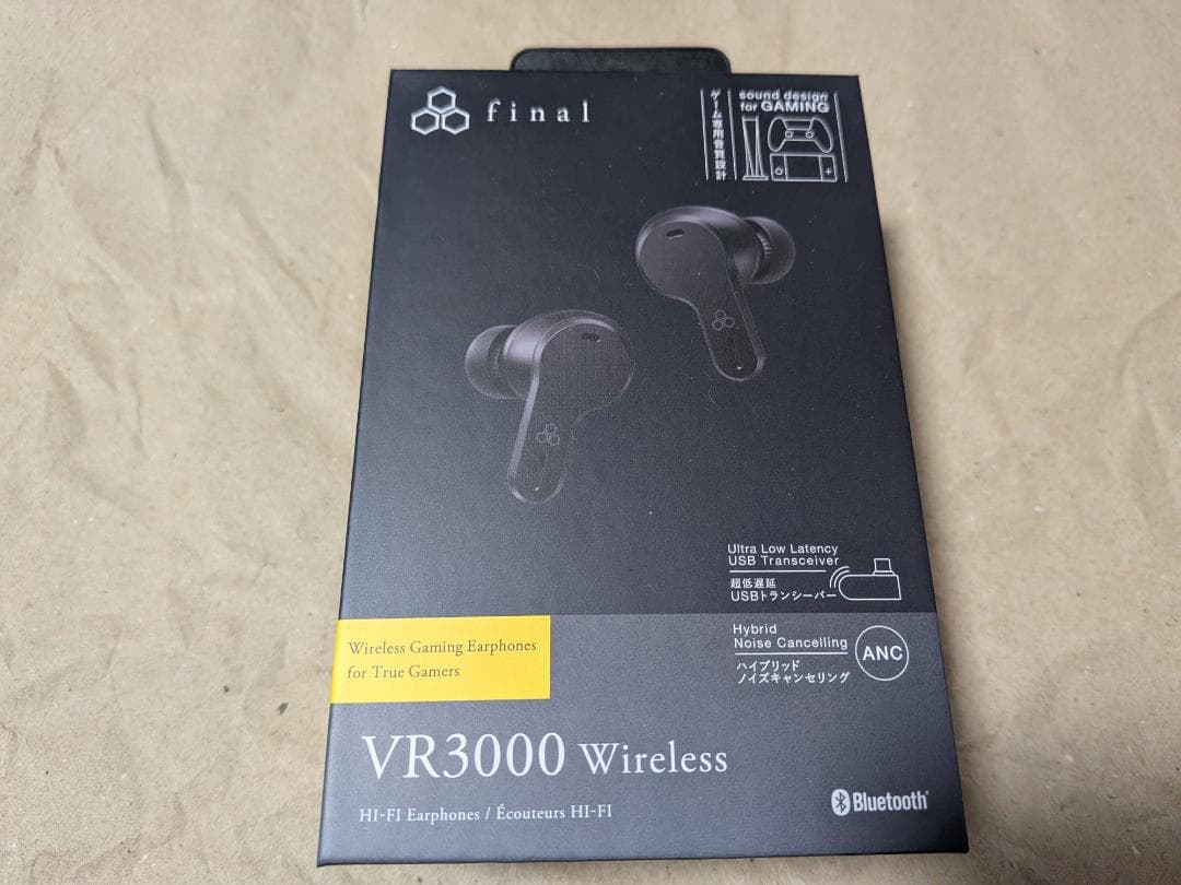 final (ファイナル) VR3000 Wireless ゲーミングイヤホン