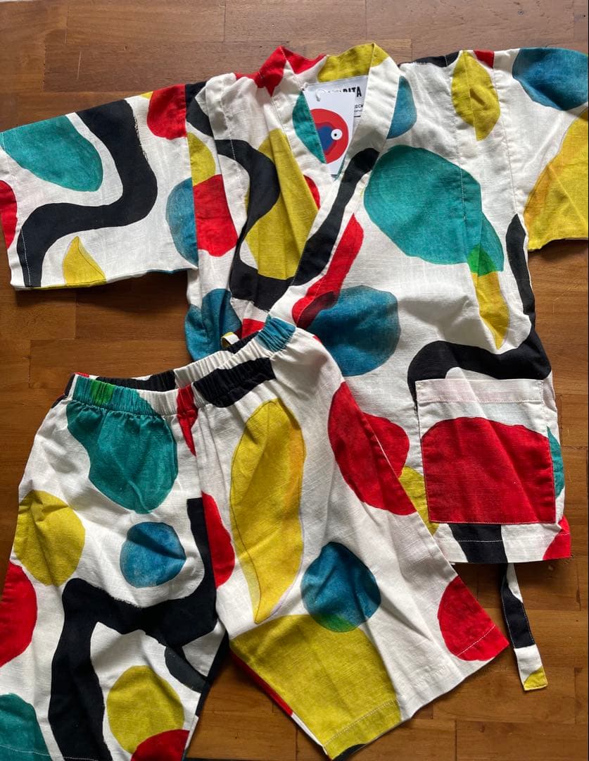 WOLF&RITA カラフル甚平 4 (104-110cm)