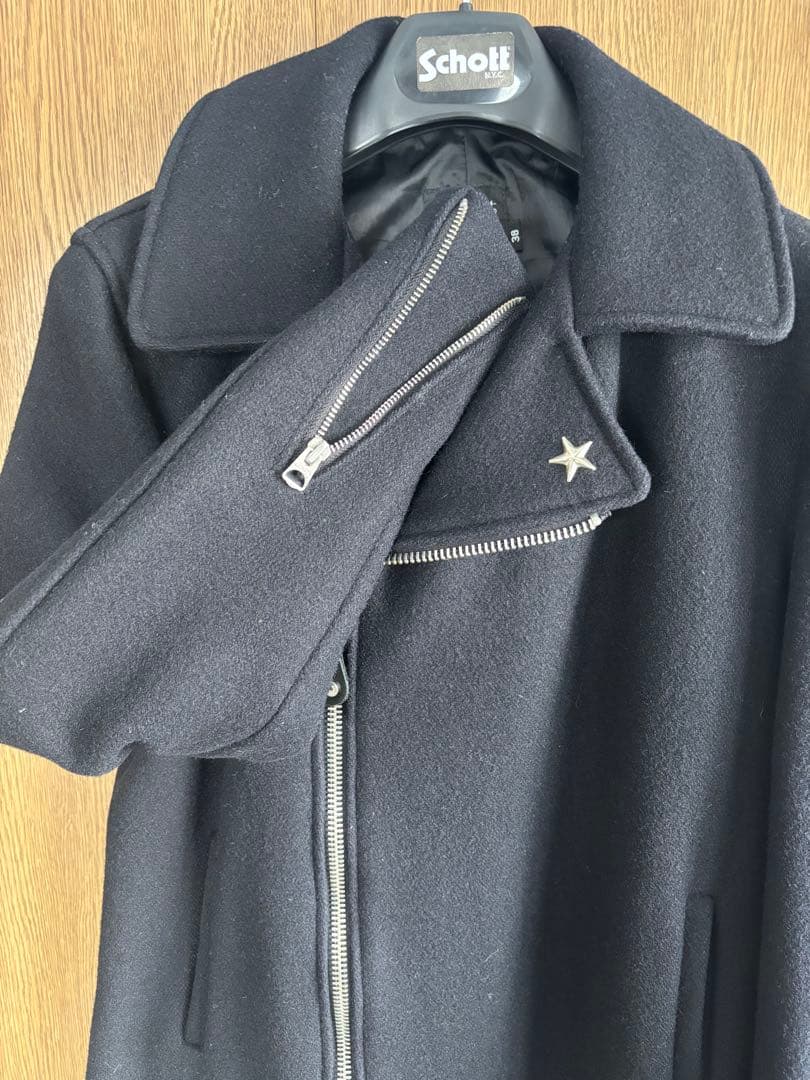 Schott ネイビー ピーコート 38