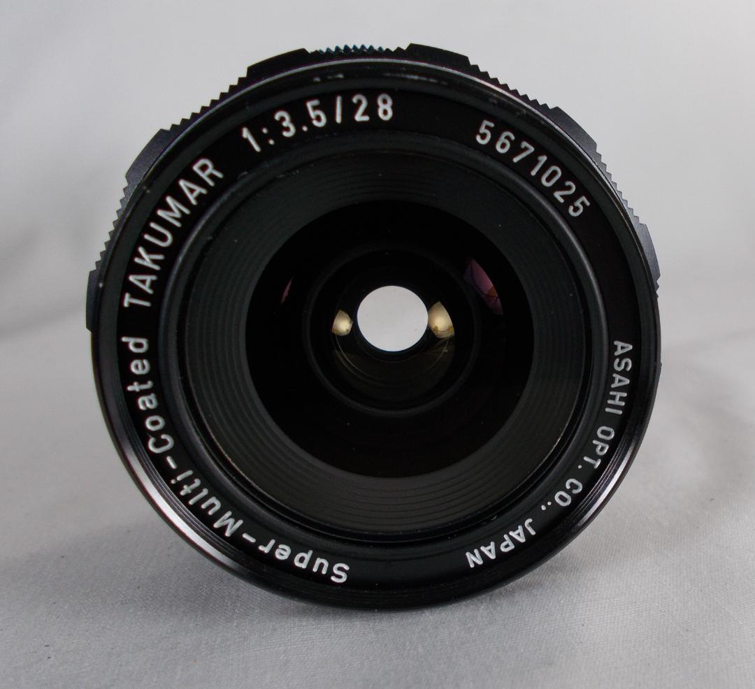 フィルムカメラ 整備済　Pentax SP　+ 広角レンズ 28mm　P260