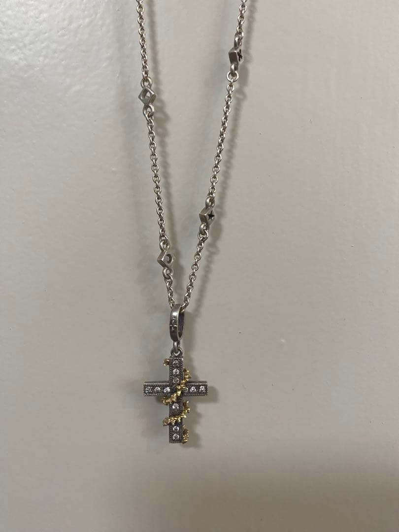 ★Love&hate ラブアンドヘイト クロスネックレス　付属品有