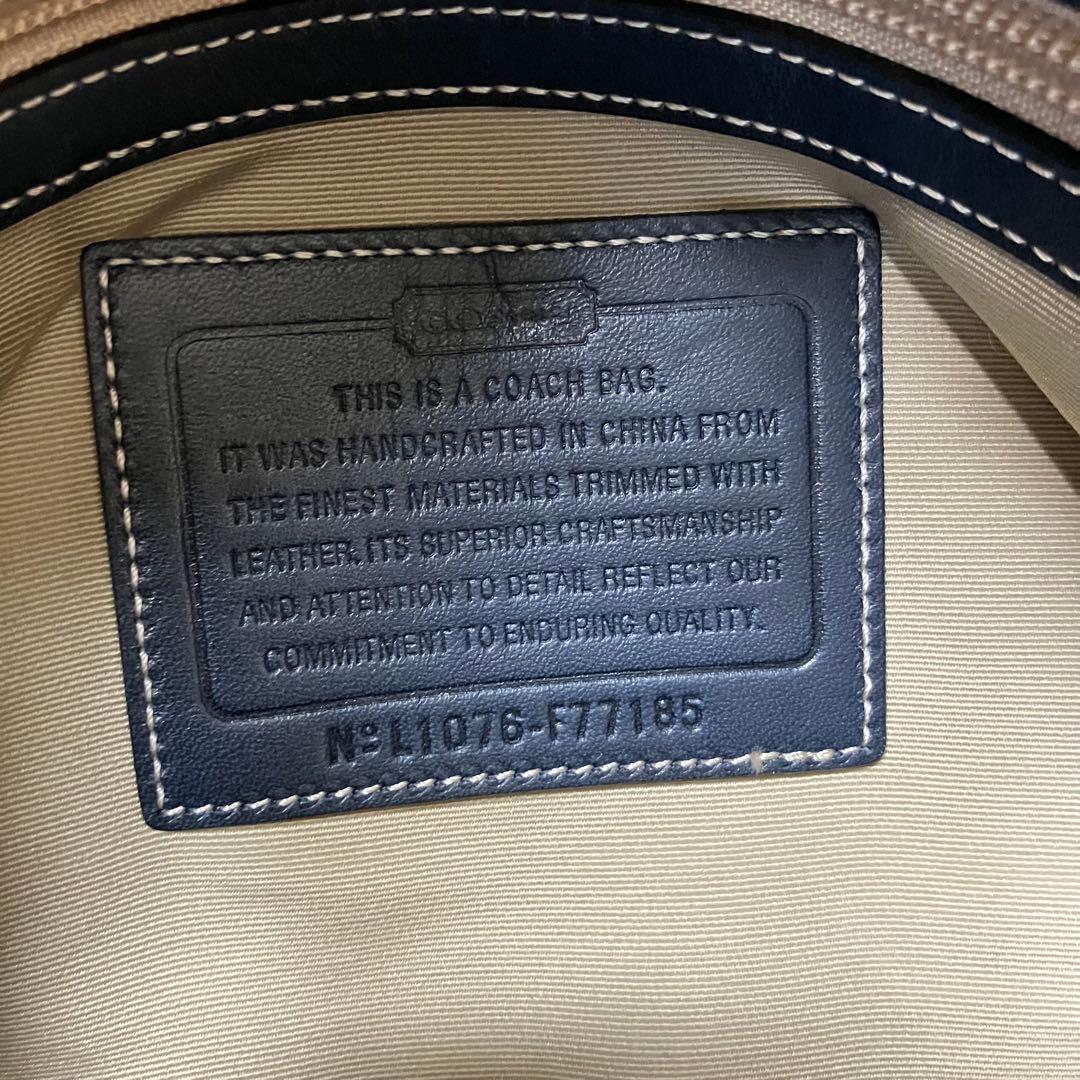 COACH コーチ ボストンバッグ PVC 2way チャーム付き 大容量 旅行