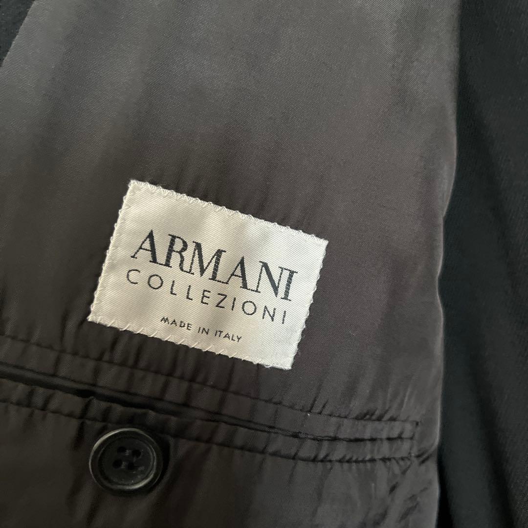 ARMANI COLLEZIONI ブラック スーツ（50/R）