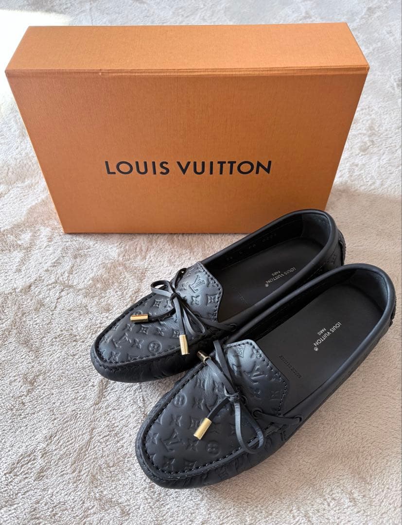 【新品】ルイヴィトン　革靴　モノグラム　ブラック