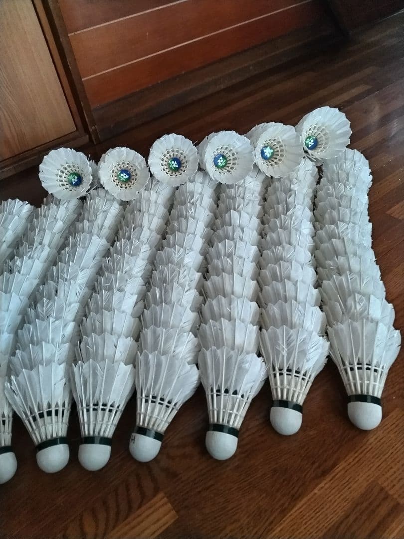 バドミントンシャトル 白い羽120個