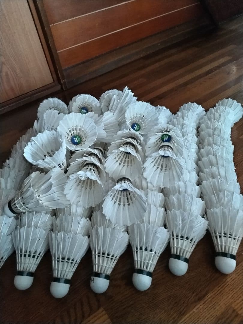 バドミントンシャトル 白い羽120個