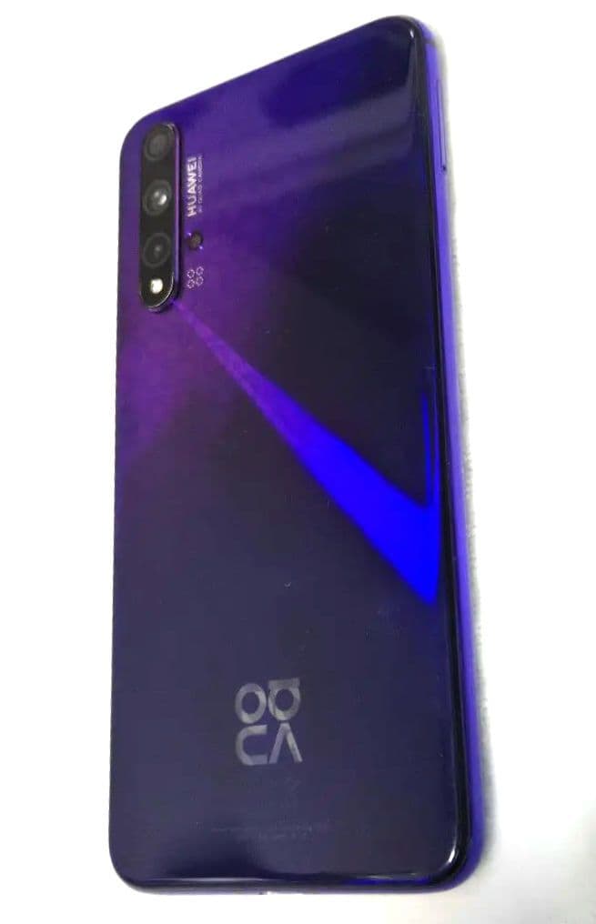 ★HUAWEI nova 5T 本体 箱 純正充電器 ケーブル付 BT新品 紫