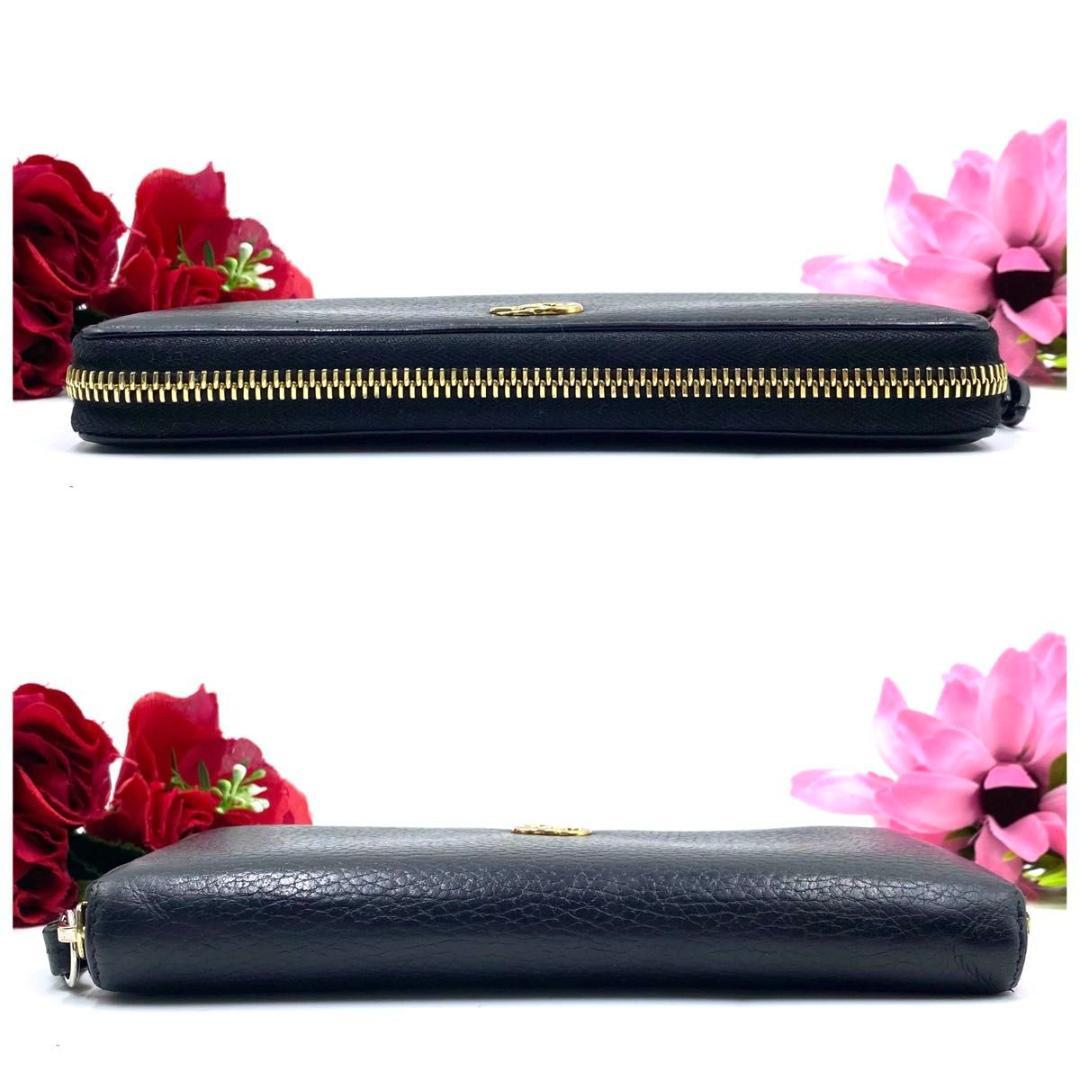 GUCCI◎グッチ ラウンドファスナー ジッピーウォレット ブラック 長財布 黒