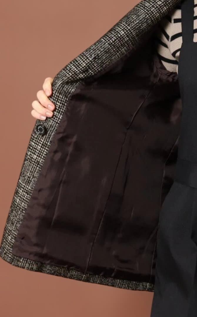 ✨️美品/2回着用　DRESSTERIOR　ループチェックダブルジャケット38