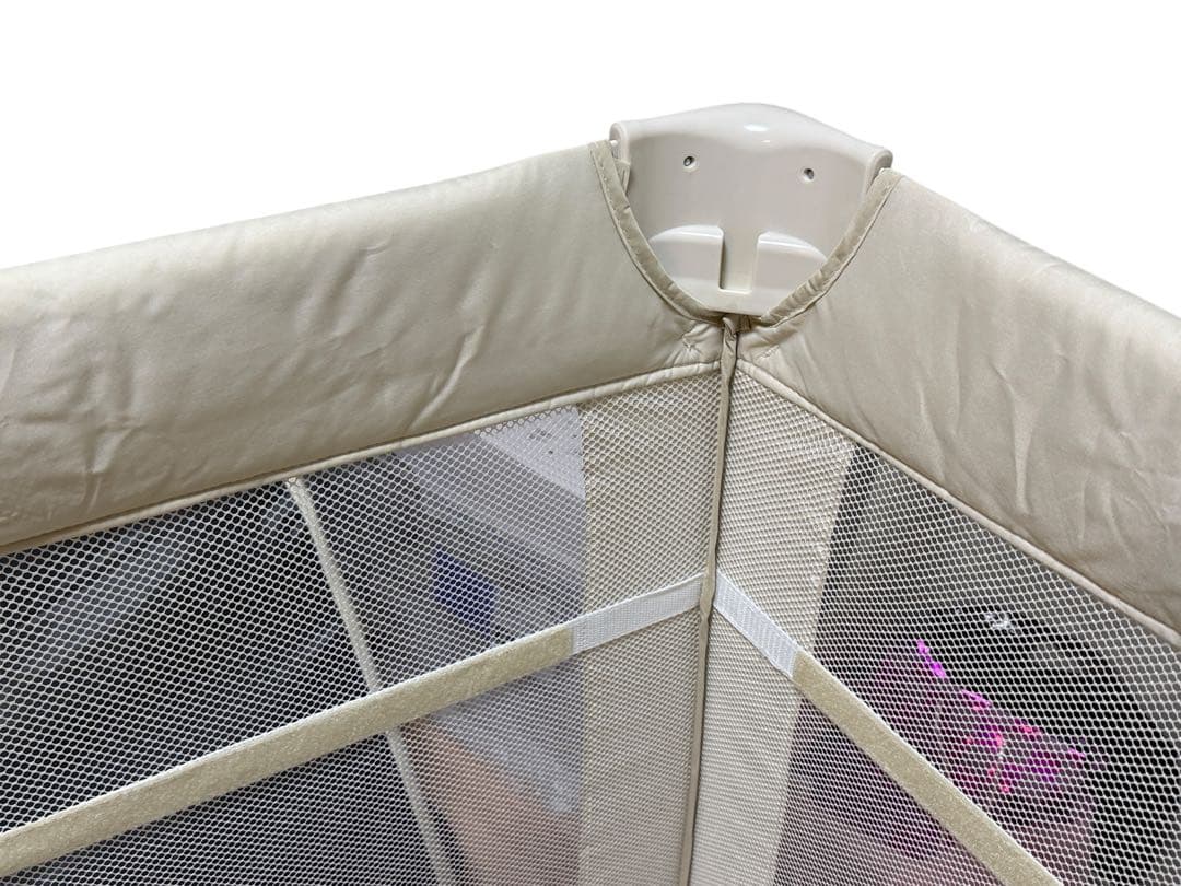 美品　アップリカ(Aprica) 折り畳みミニベビーベッド ココネルエアー