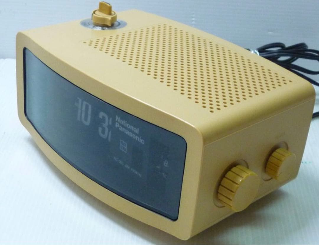 National Panasonic RC-185 パタパタ時計 Amラジオ