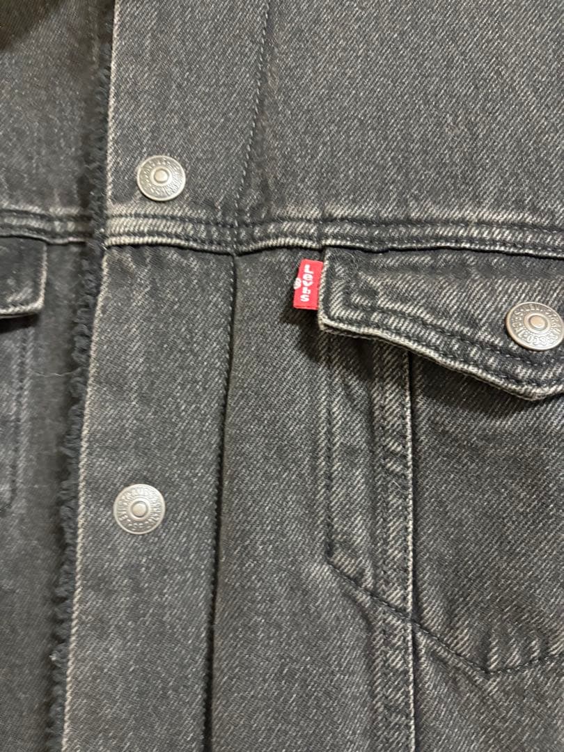LEVI'S ブラックデニムボアジャケット M