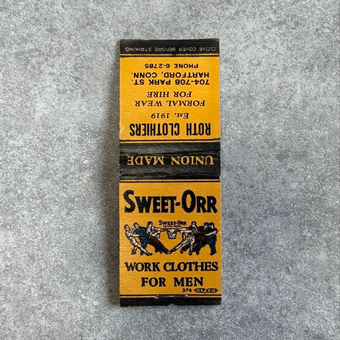〜50s SWEET ORR スイートオール マッチカバー ワーク アンティーク