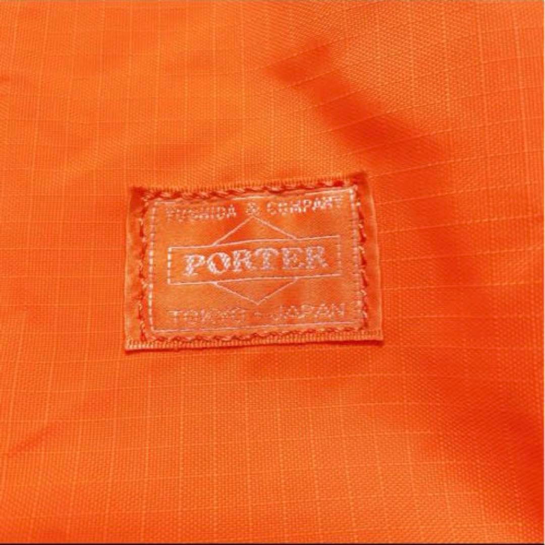 【未使用】PORTER オレンジ ボストンバッグ　大きめ　収納袋あり