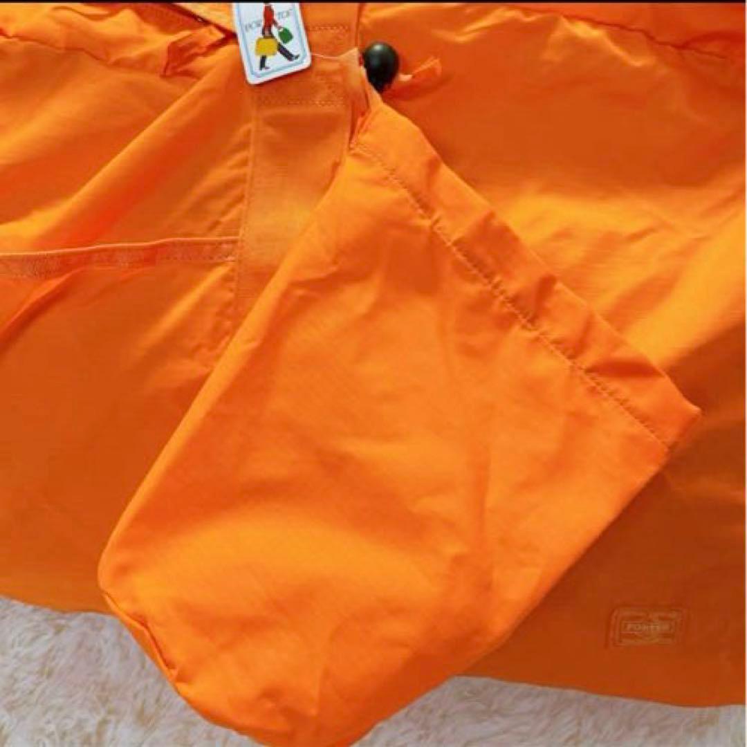 【未使用】PORTER オレンジ ボストンバッグ　大きめ　収納袋あり