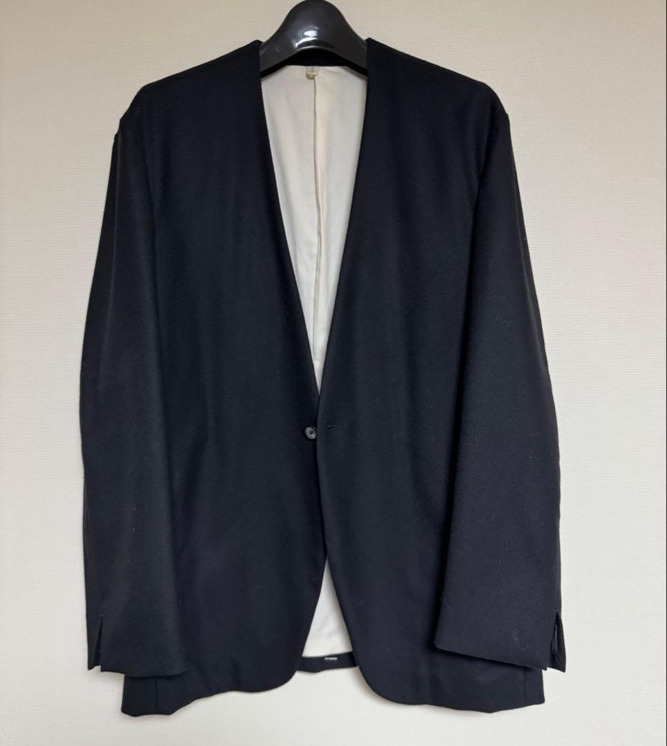 MBハイエンド尾州ウール クラシックノーカラージャケット