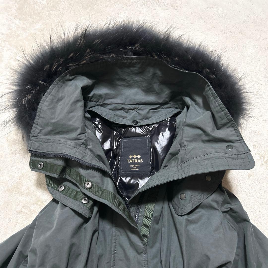 未使用級 ♪ タトラス 4way ファー モッズコート ダウンベスト ライナー付