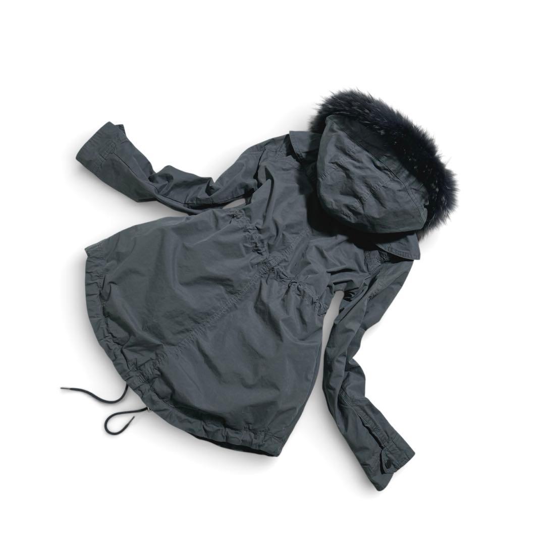 未使用級 ♪ タトラス 4way ファー モッズコート ダウンベスト ライナー付