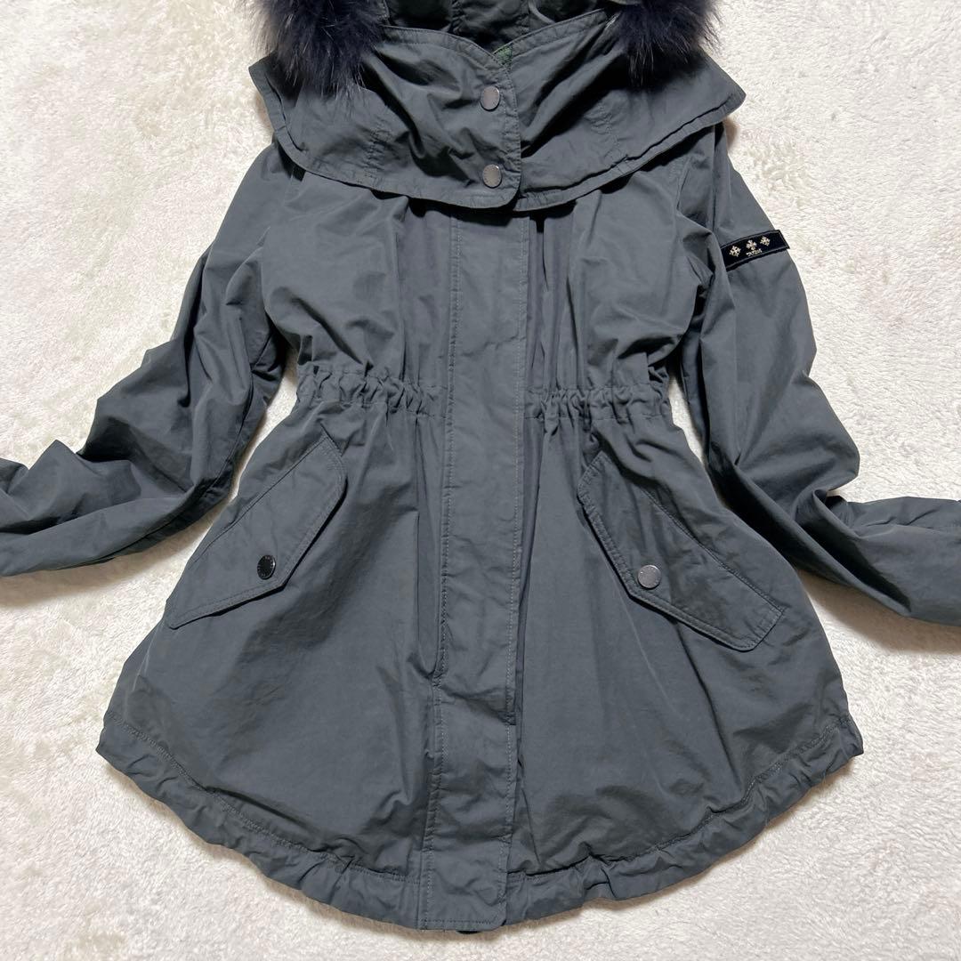 未使用級 ♪ タトラス 4way ファー モッズコート ダウンベスト ライナー付