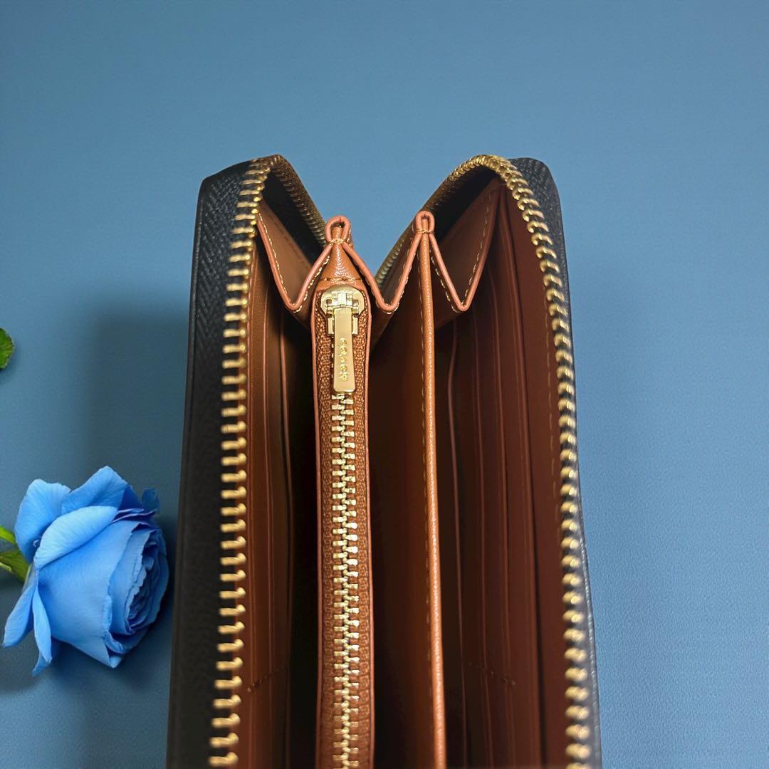 COACH 長財布 ネイビー 新作