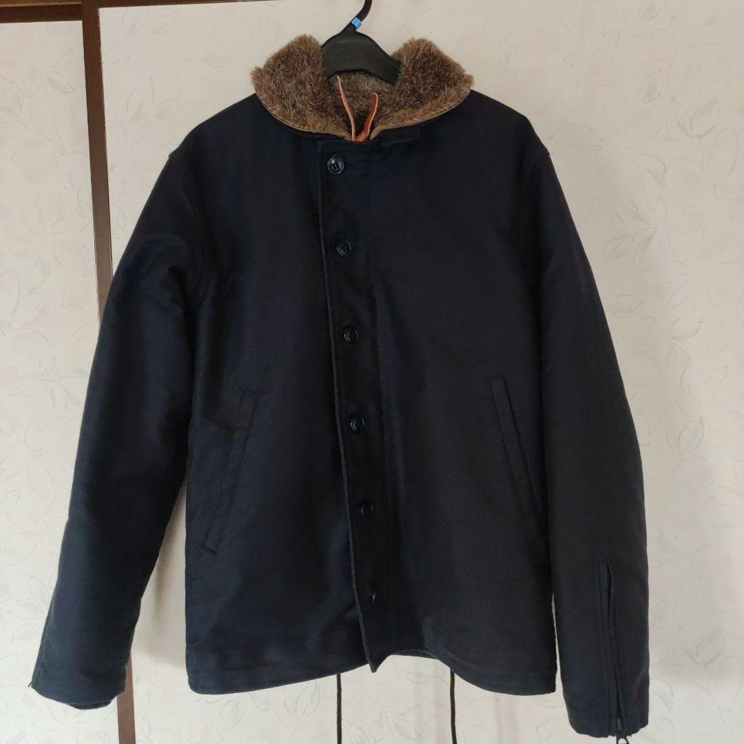 HOUSTON ミリタリージャケット サイズ36 ネイビー