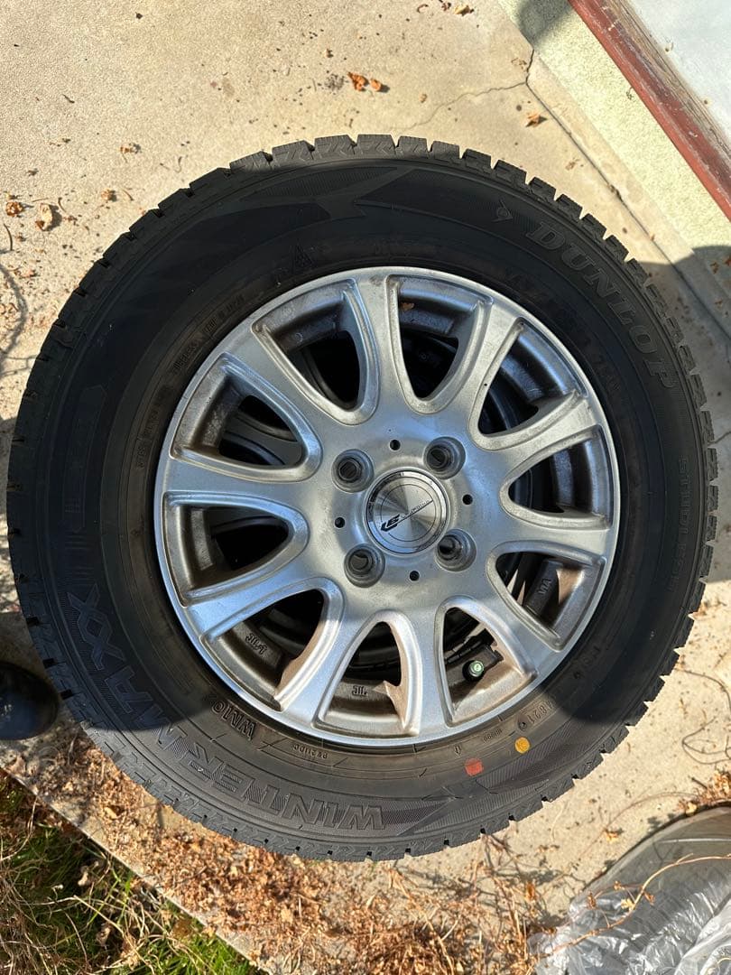 DUNLOP 145/80R13 スタッドレス タイヤ ホイールセット13インチ