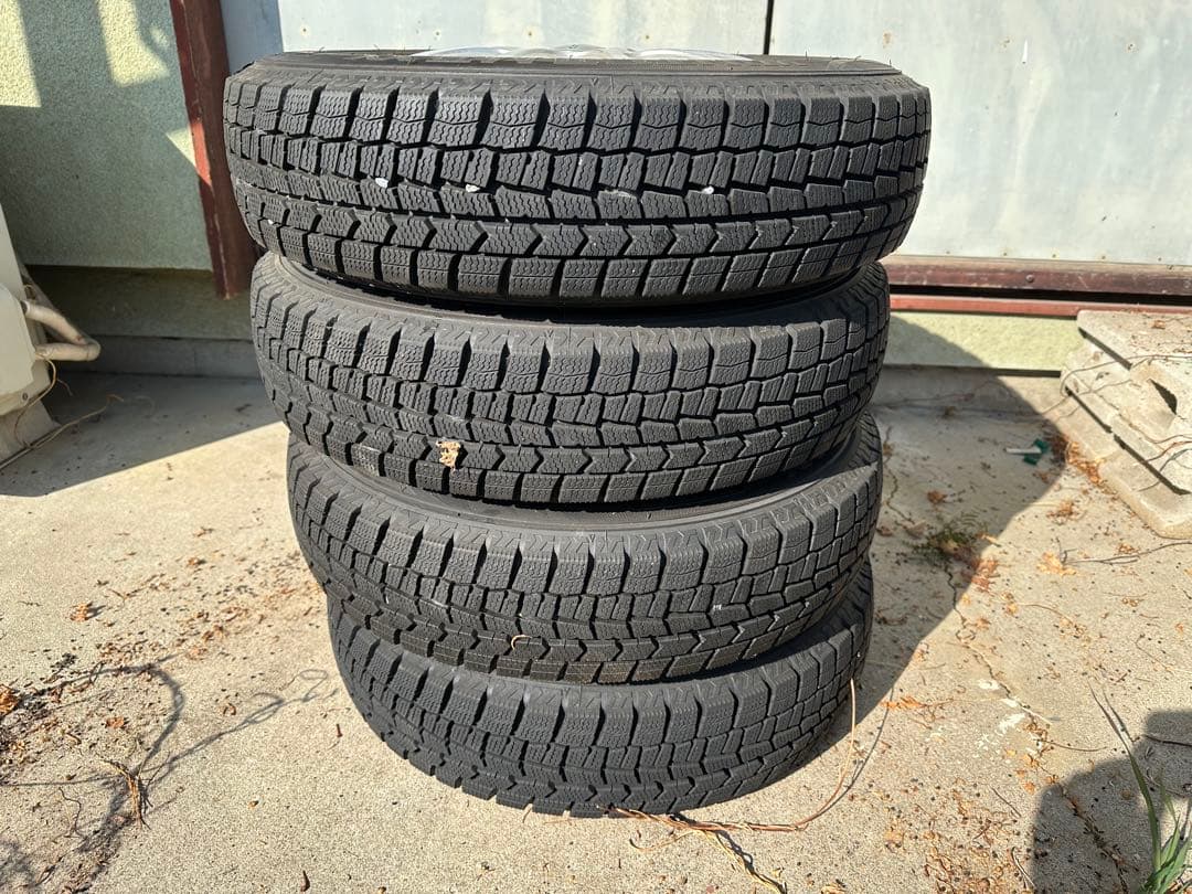 DUNLOP 145/80R13 スタッドレス タイヤ ホイールセット13インチ