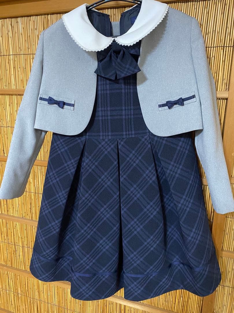 CHOPIN deux 格子柄アンサンブル　120cm