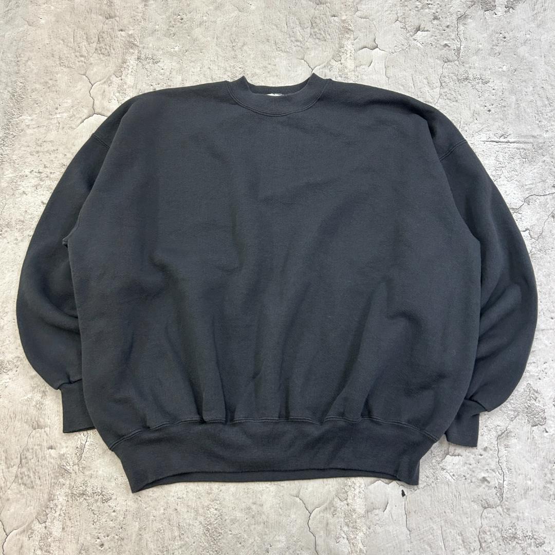 K*0様 90s　Hanes　スウェット　XXL　ブラック　無地　古着