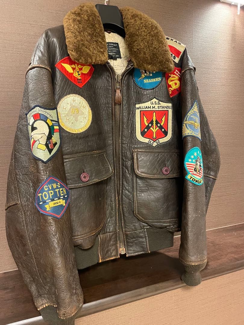 AVIREX トップガン G-1 革ジャン　ビンテージ　xsサイズ