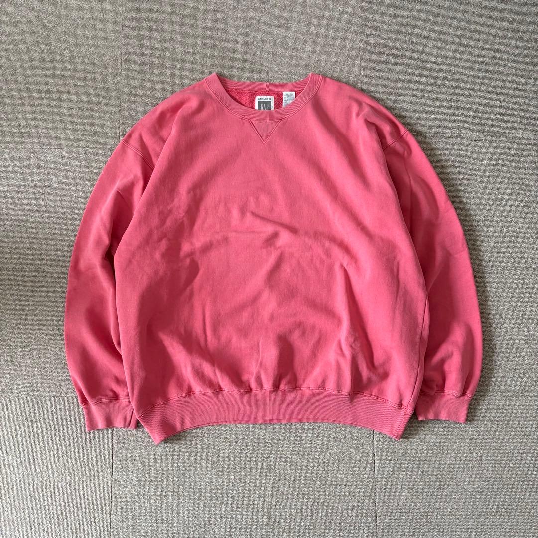 90s OLD GAP スウェット 無地 ピンク XL