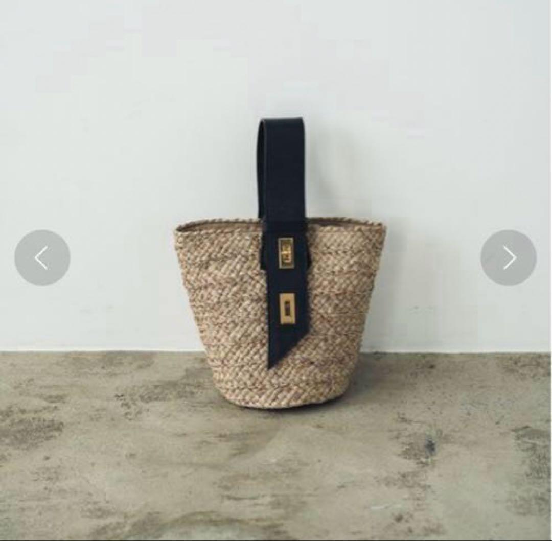 VIOLADORO ラフィアブレードワンハンドバッグ　かごバッグ