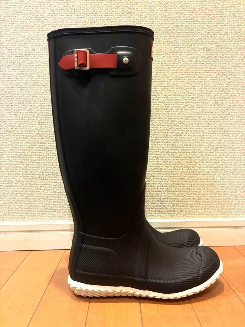 HUNTER ブラックレインブーツEU37新品
