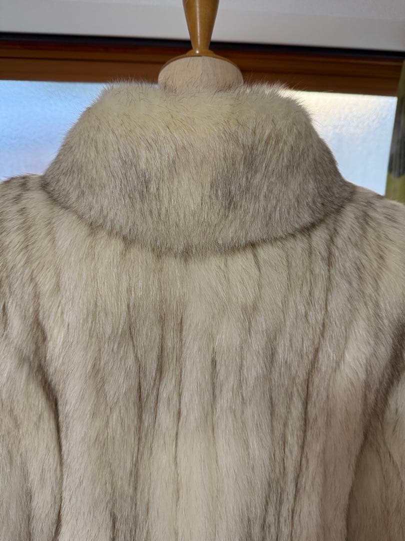 ☆ブルーフォックス☆ハーフコート　毛皮コート ショート丈　13号