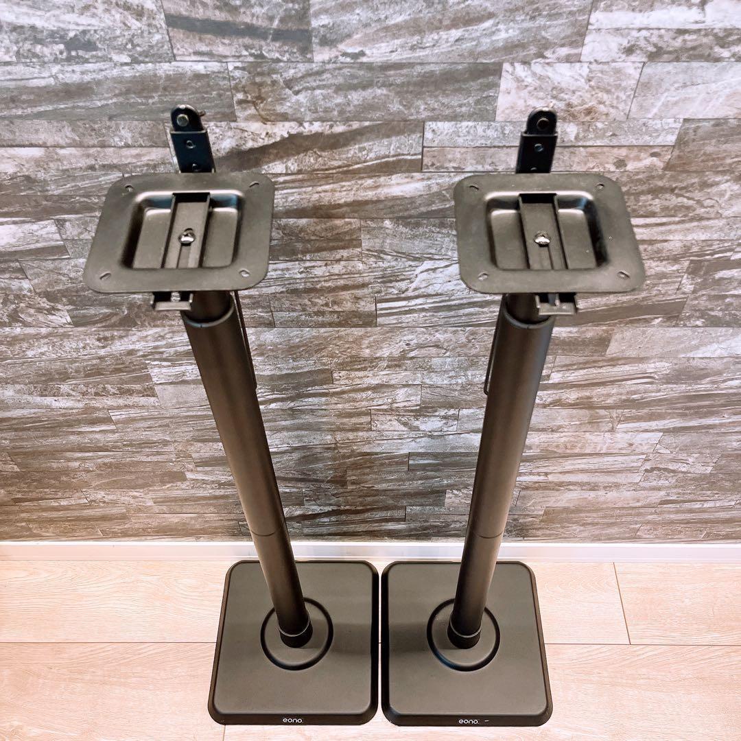 eono イオーノ スピーカースタンド　ポール型　ブラック
