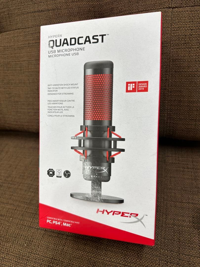 ① 【未開封】HYPERX QUADCAST USBマイク