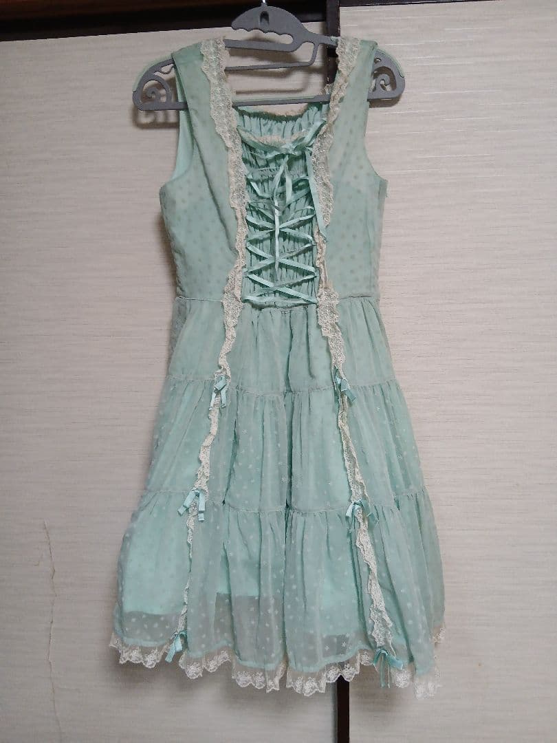 ２００８年 花柄フロッキージャンパースカート