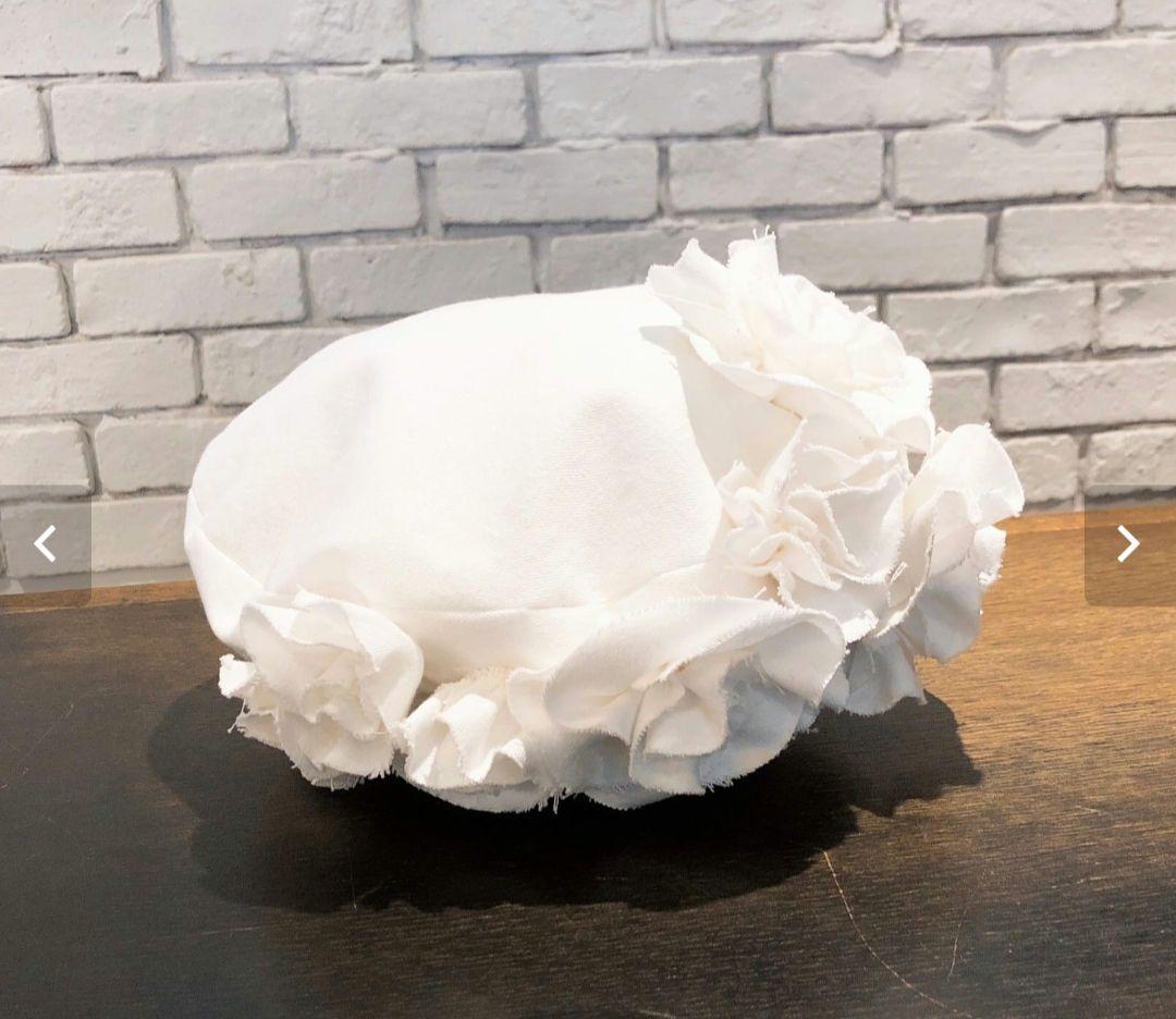 【タグ付き・新品未使用】バラ色の帽子 共花ベレー