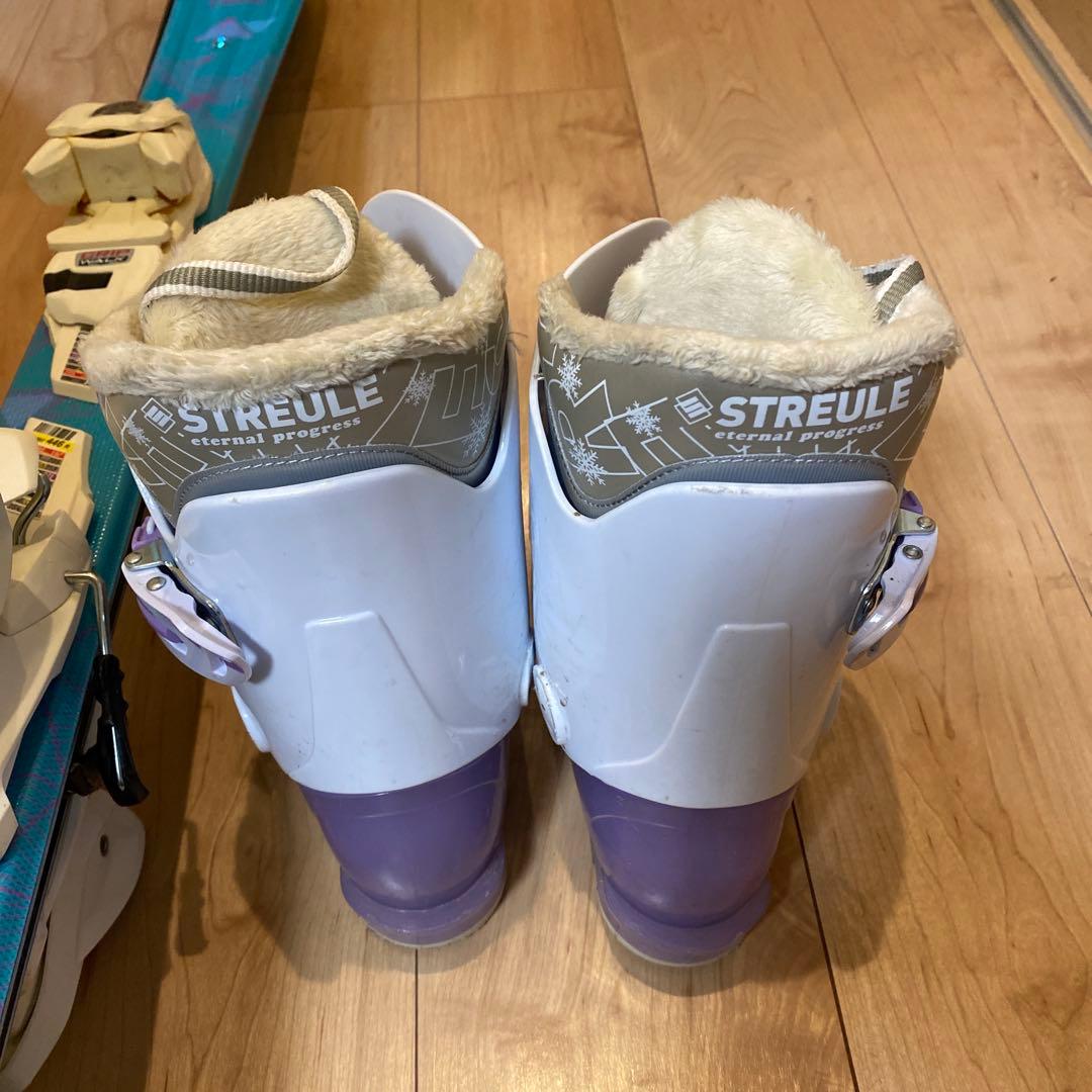 子ども用　ジュニア　スキーセット（板110cm 　スキーブーツ22cm）