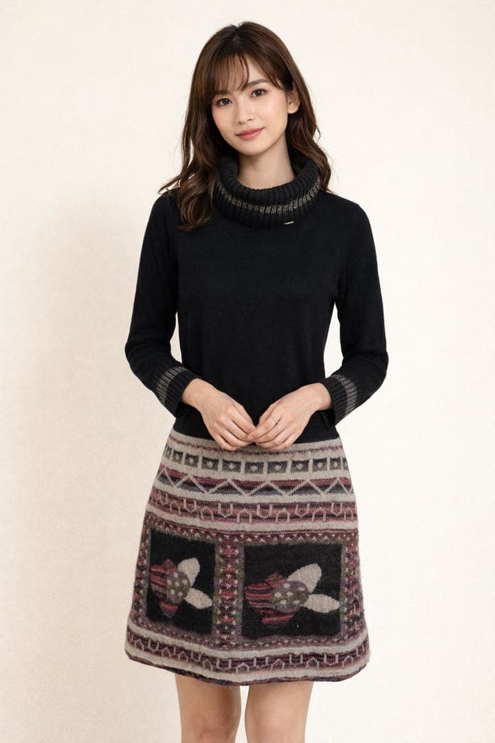 シャネル2009年秋冬ニットワンピースサイズ44