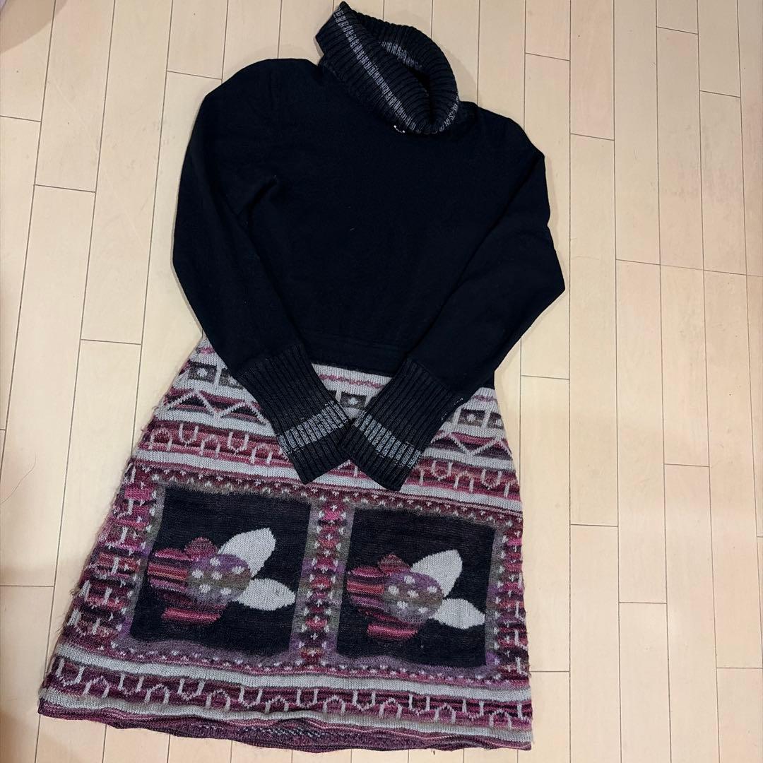 シャネル2009年秋冬ニットワンピースサイズ44