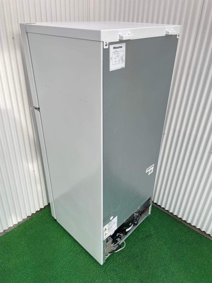 934 ハイセンス おしゃれホワイト2ドア冷蔵庫 トップフリーザー スリム 単身