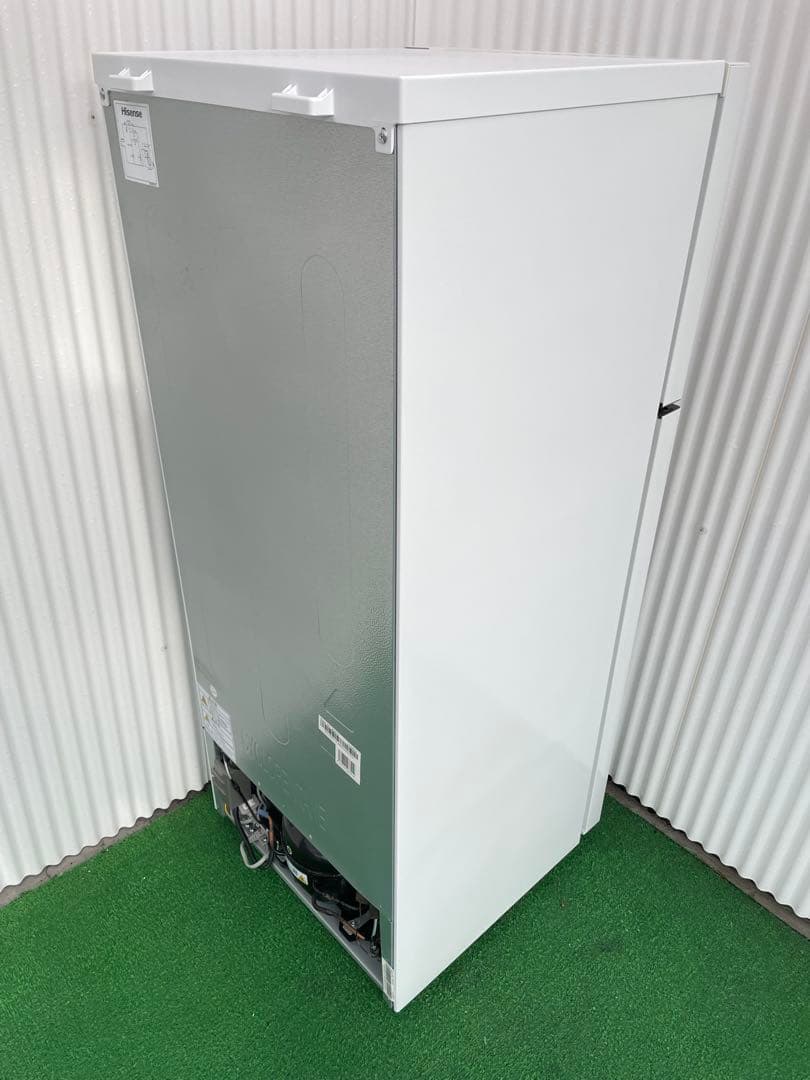 934 ハイセンス おしゃれホワイト2ドア冷蔵庫 トップフリーザー スリム 単身