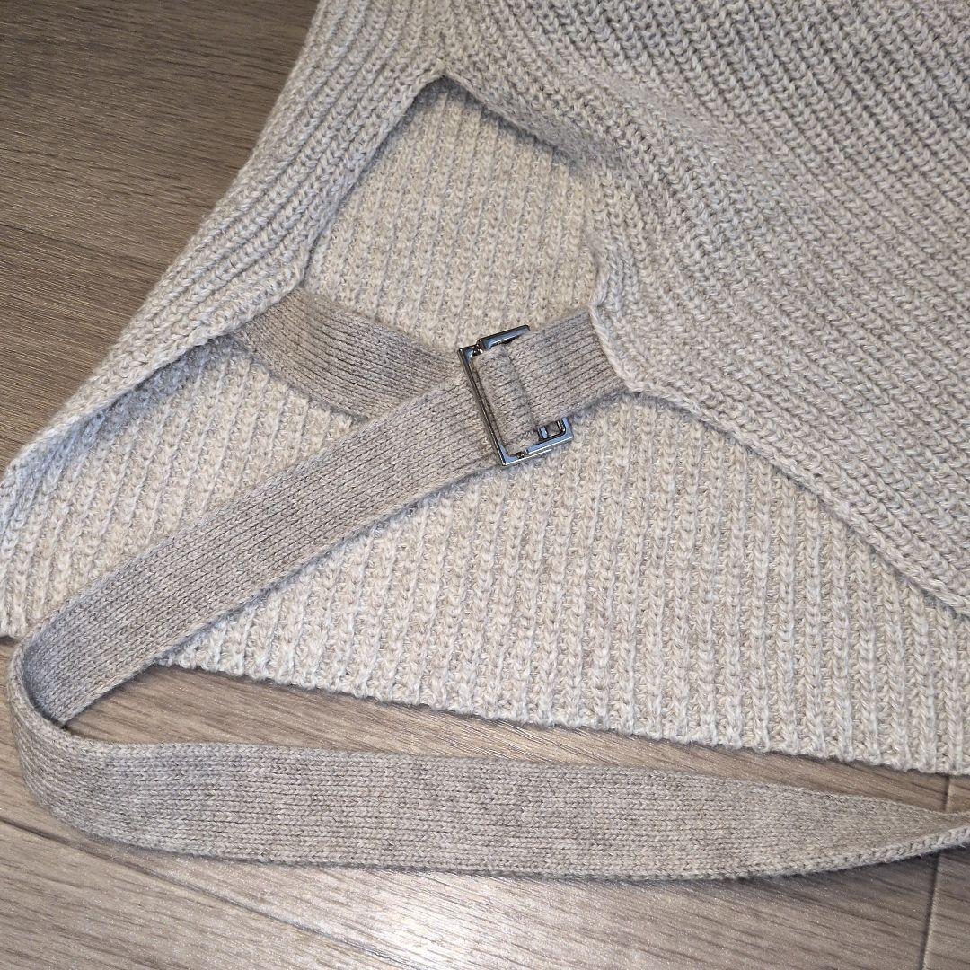 プリスティン　ヤクリネン畦編みベスト　オーガニックコットン