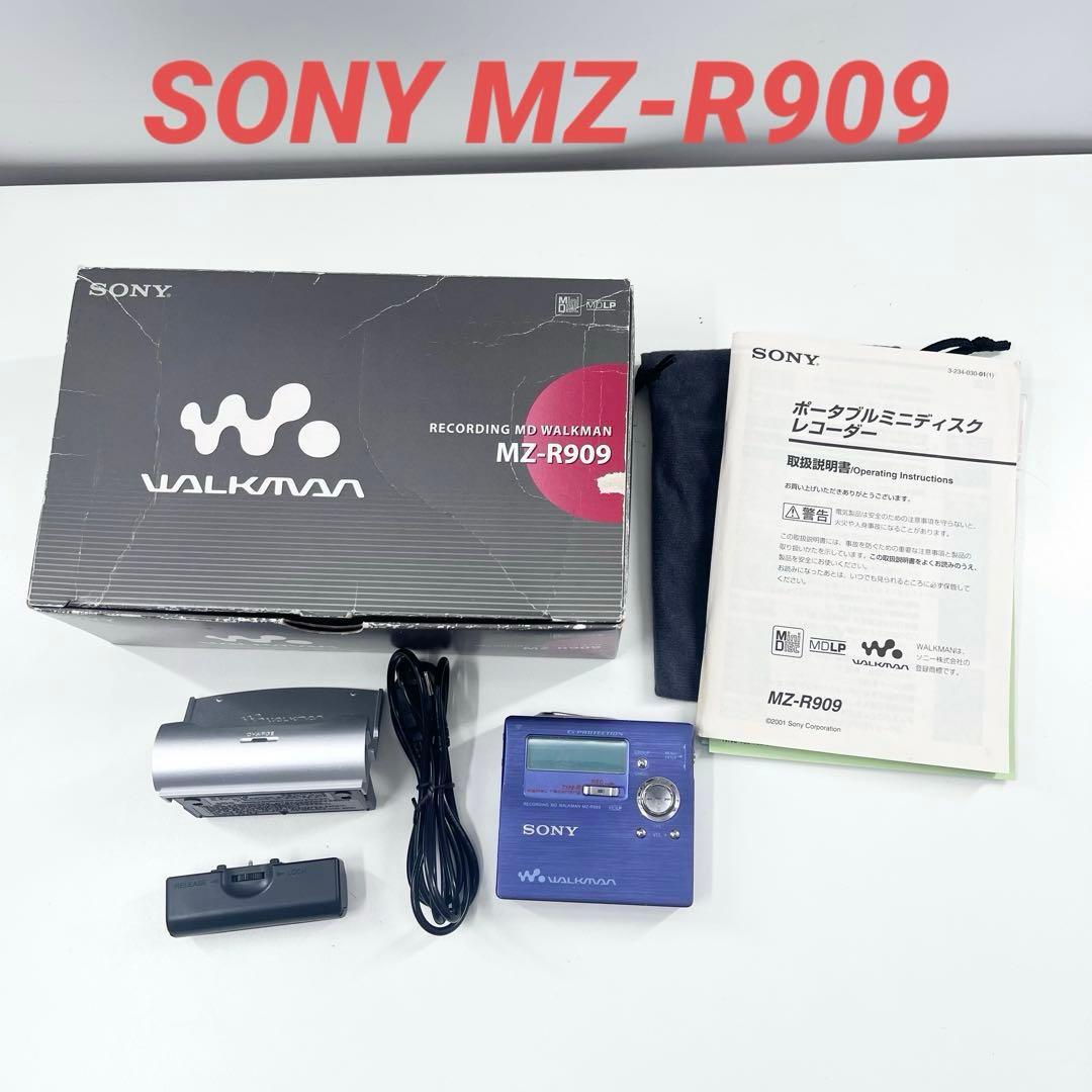 SONY MZ-R909 MDウォークマン 再生OK 箱 付属品あり
