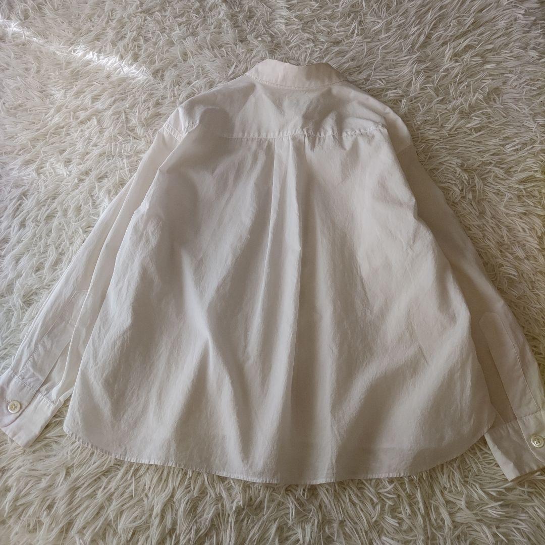 美品 マーガレットハウエル ブラウス 丸襟 SOFT WASHED COTTON