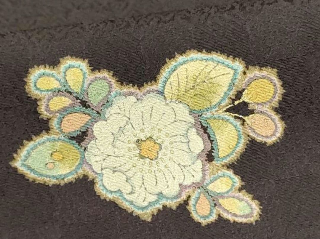 売約済み　未使用 辻ヶ花 飛び柄小紋 163cm　　しつけ付き！　正絹