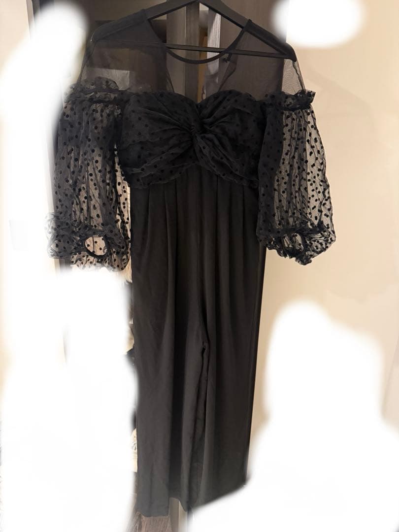 【ANDRESD】flocky dot pants dress