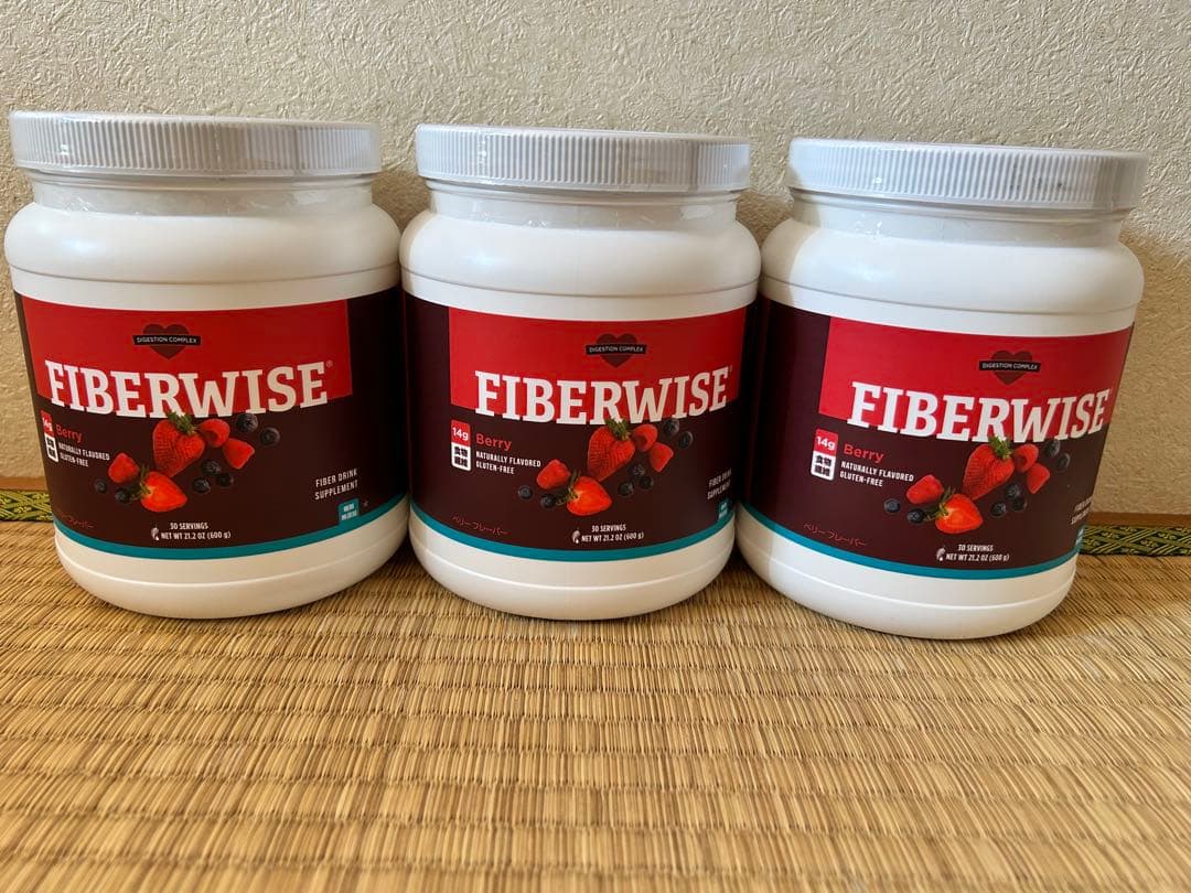 【新品未開封】ファイバーワイズ 糖類無添加 600gx3個セット