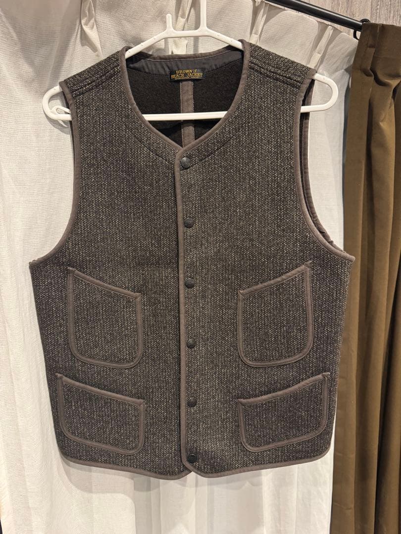ブラウンズビーチ　ベスト　フルカウント製BBJ-001 ビーチクロス